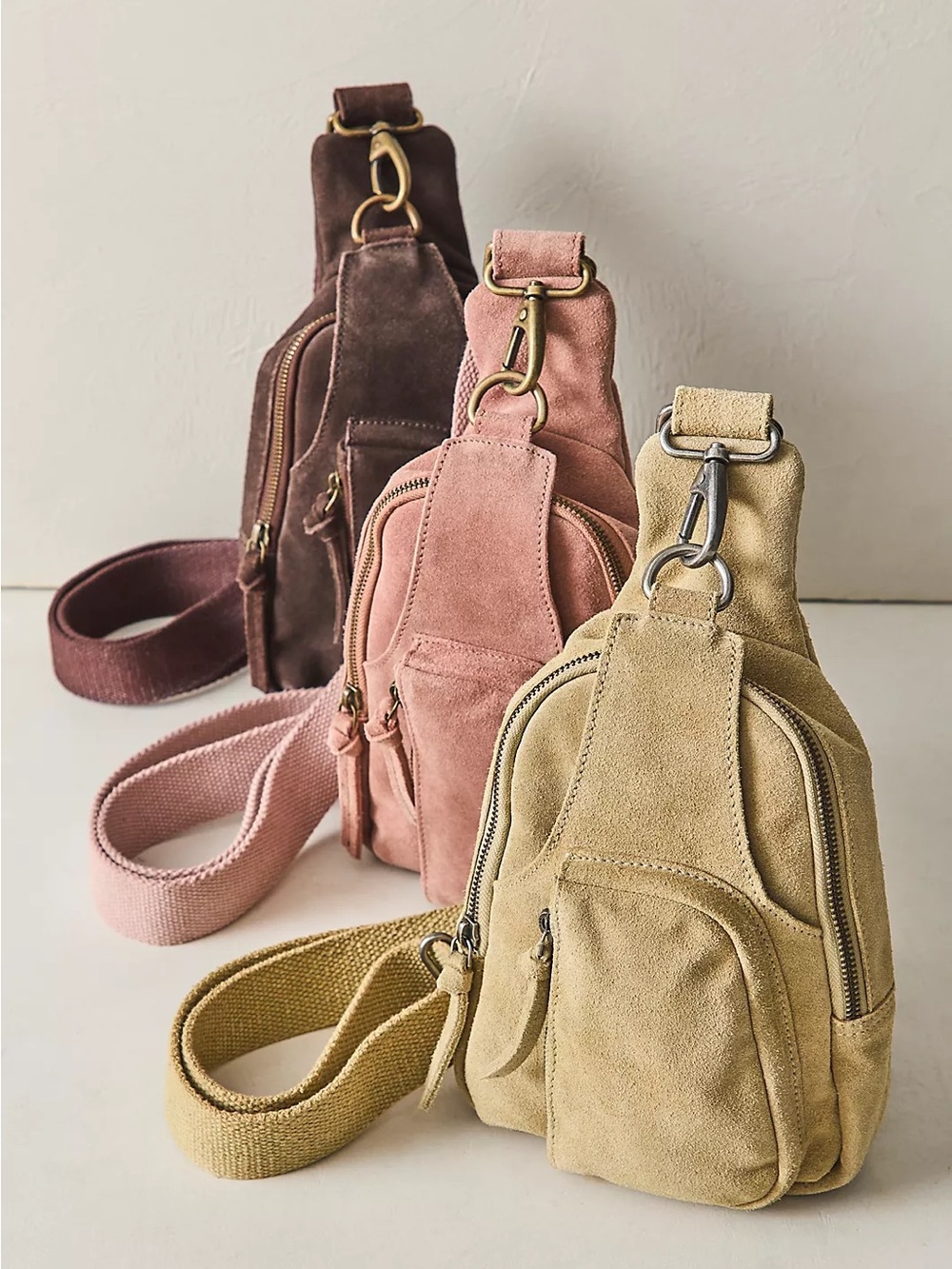 Free People Hudson Suede Sling Bag